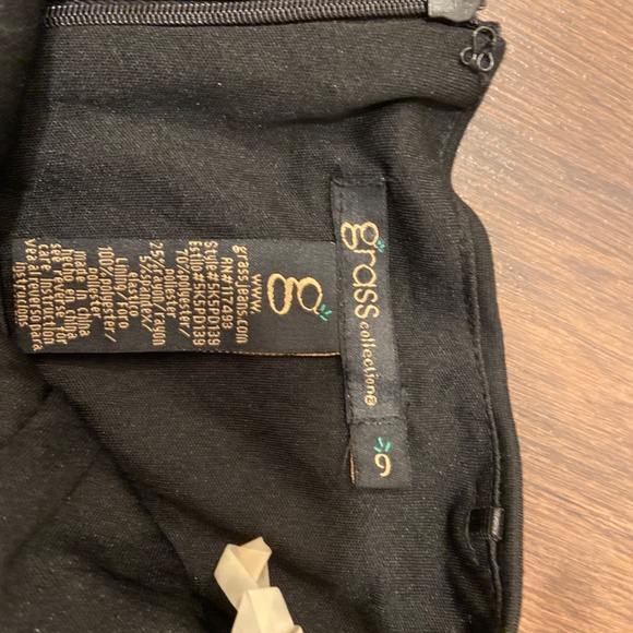 GRASS COLLECTION BLACK BANDAGE BODYCON STUDDED STRAPLESS  MINI DRESS SZ 9 - Picture 10 of 12